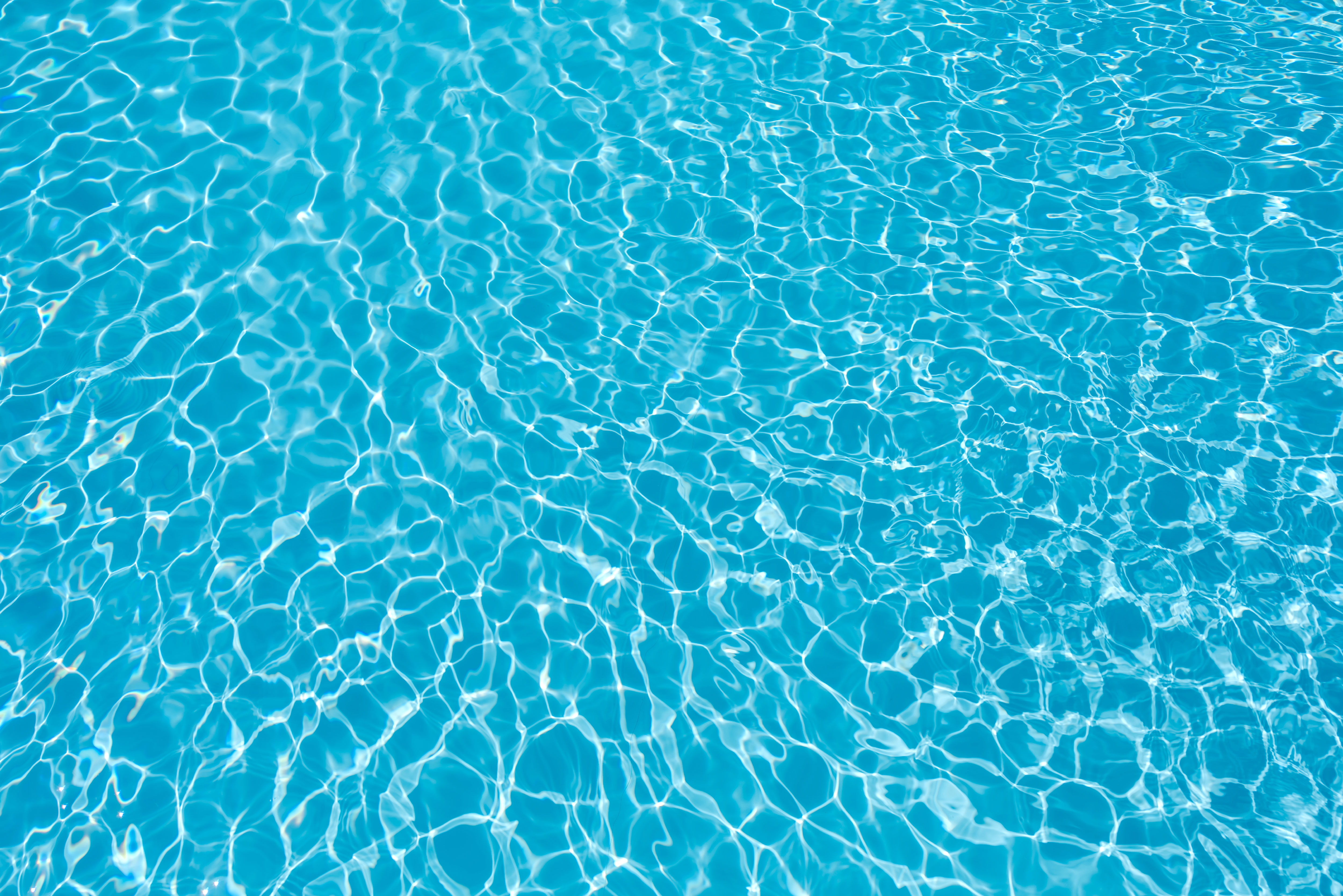Clear blue water rippling in the sunlight